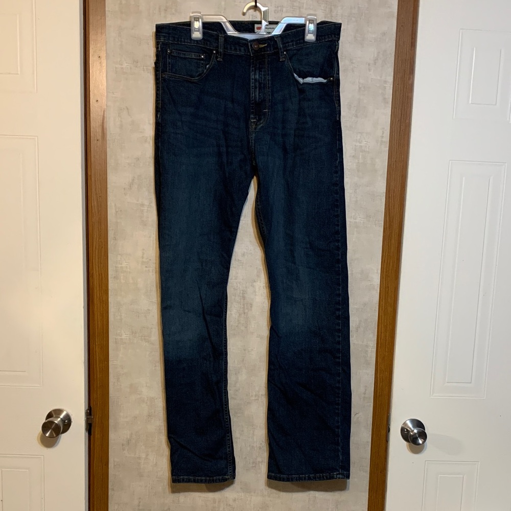 Wrangler Dark Blue relaxed boot Jeans size 34/34